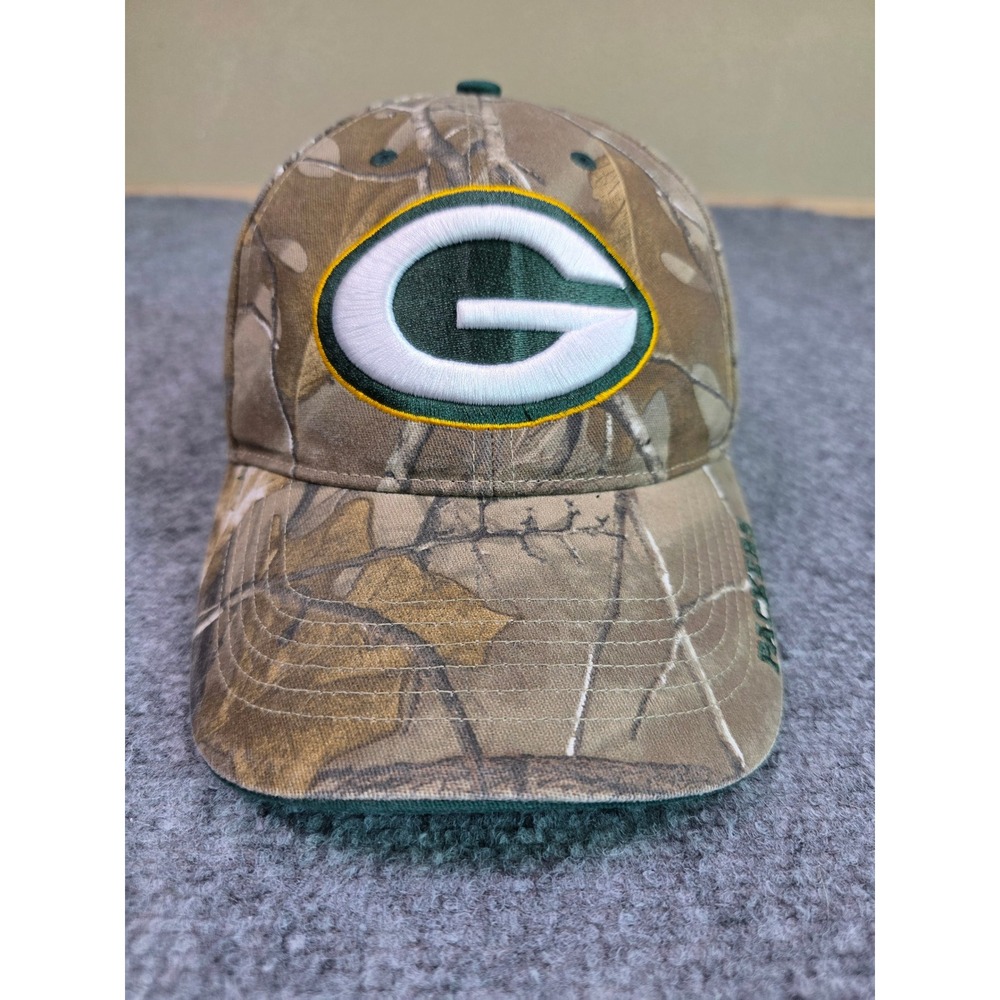 Green Bay Packers Hat OSFA 47 Brand RealTree Camo Adjustable Baseball Cap